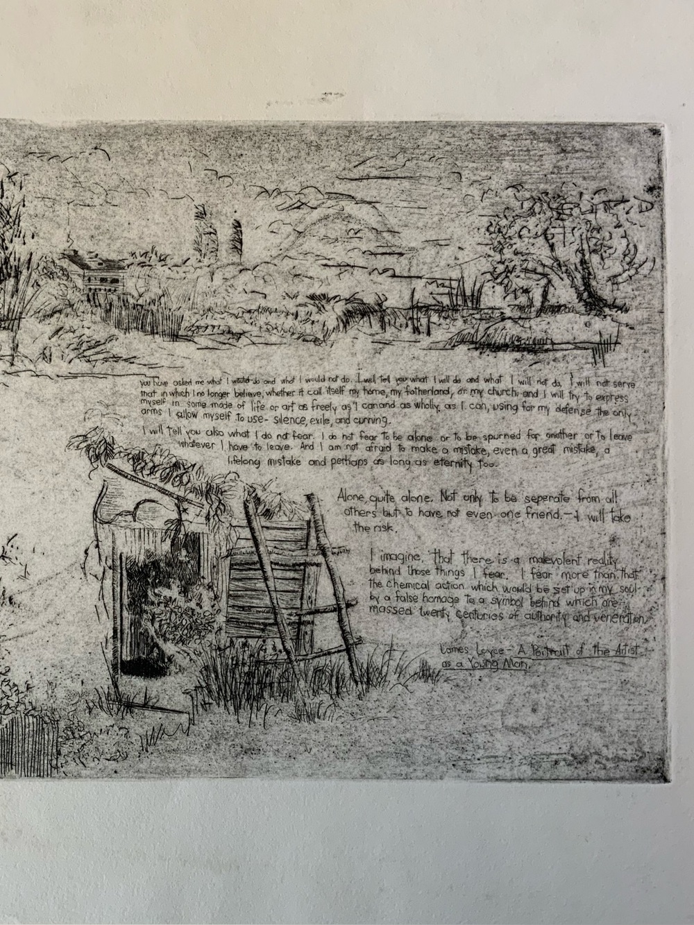 Poem Etching